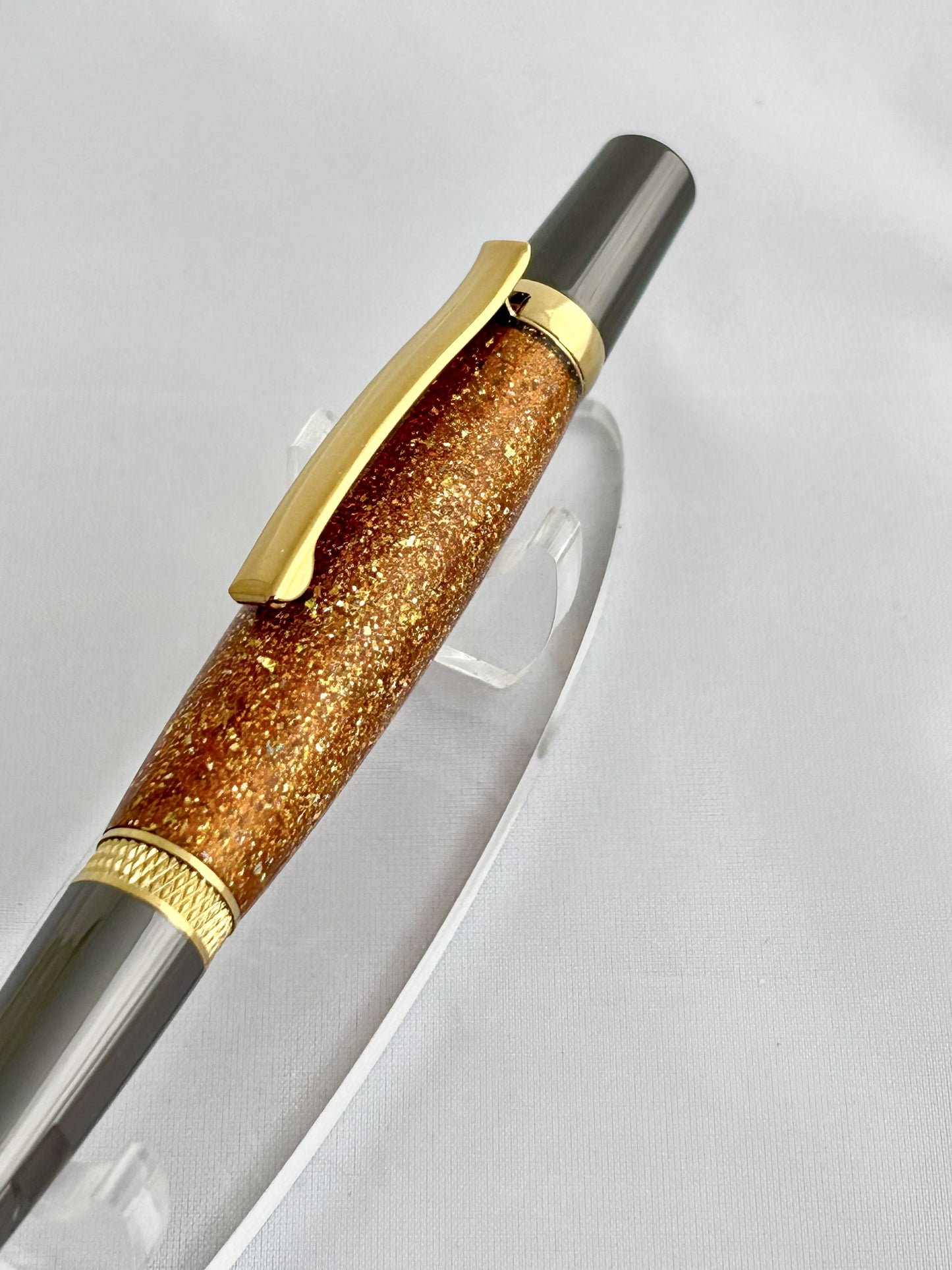 Pen - Diamond Knurl Gold Glitz
