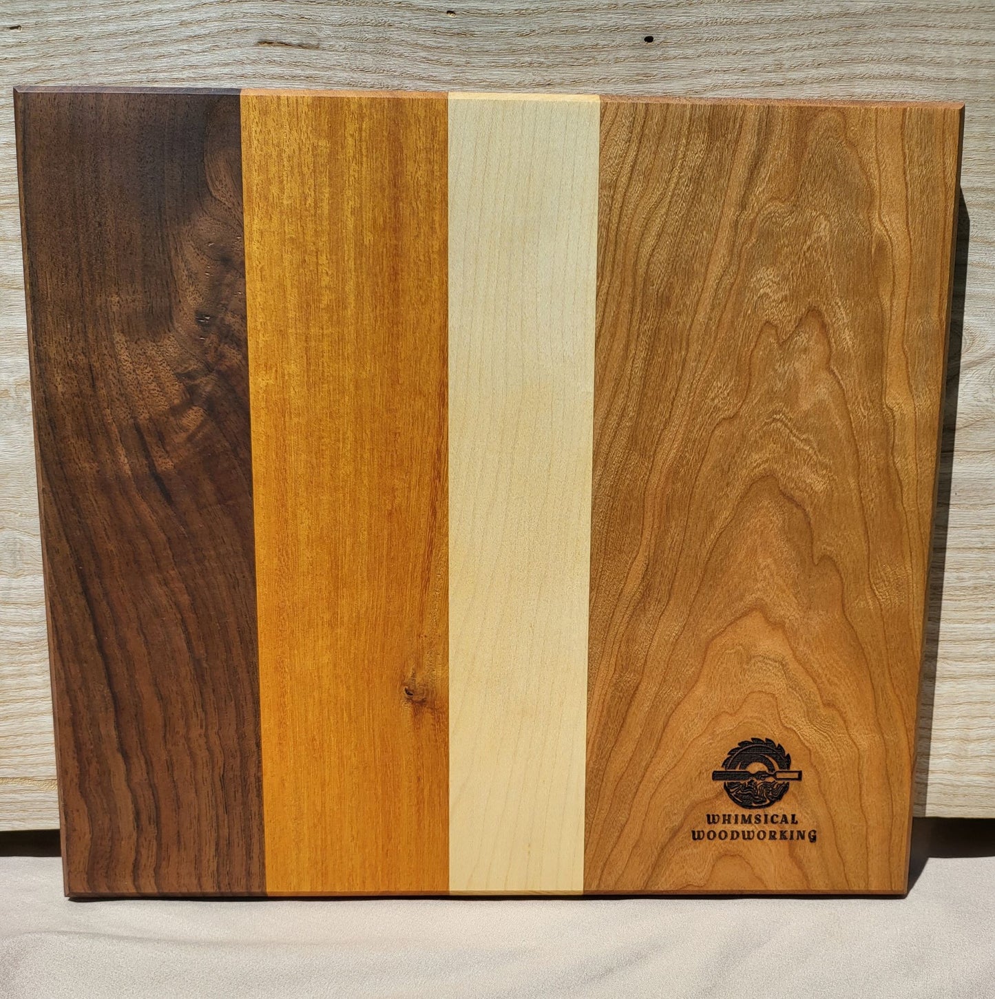 Cutting or Serving Board: Osage Orange, Maple, Cherry, Walnut