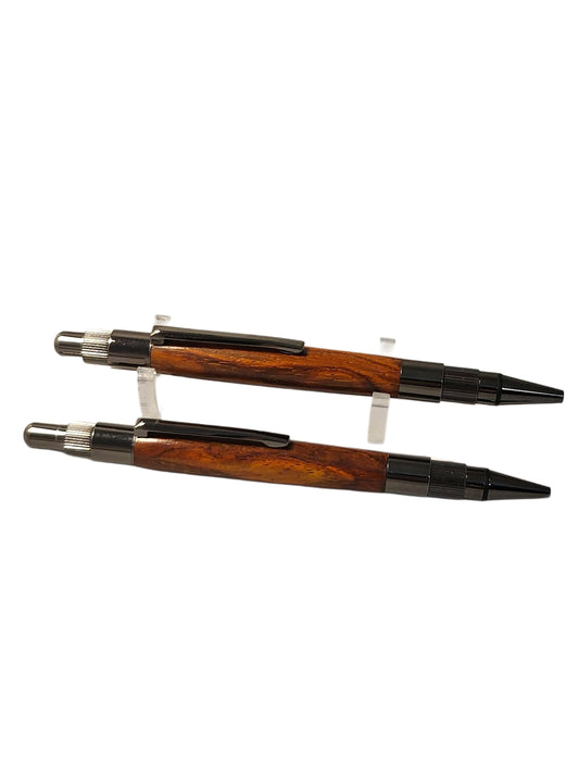 Pen and Pencil Set - Stratus Cocobolo Gun Metal