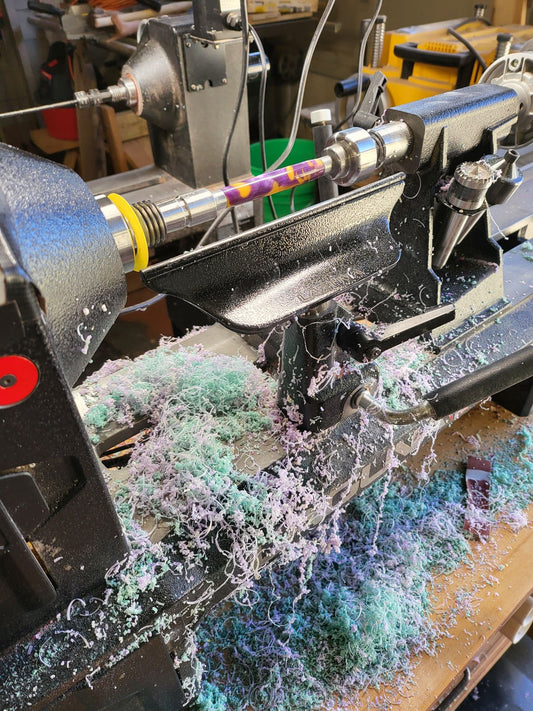 Turning Acrylic-What a Beautiful Mess