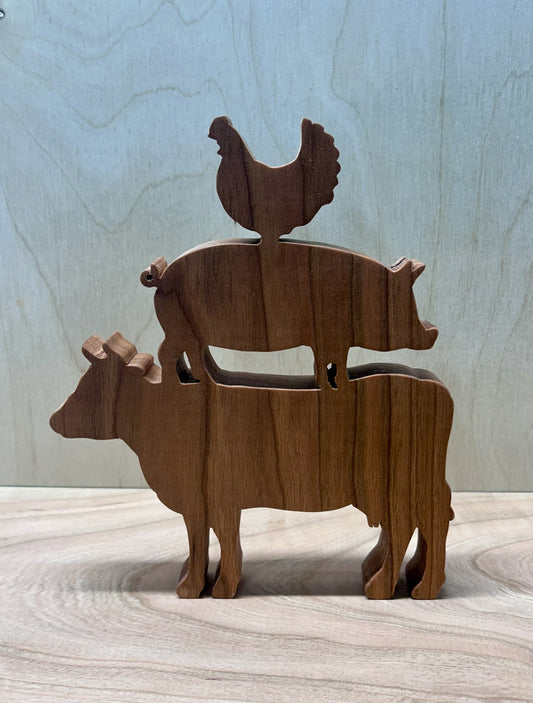 Wild at Heart-Hen, Pig, Cow