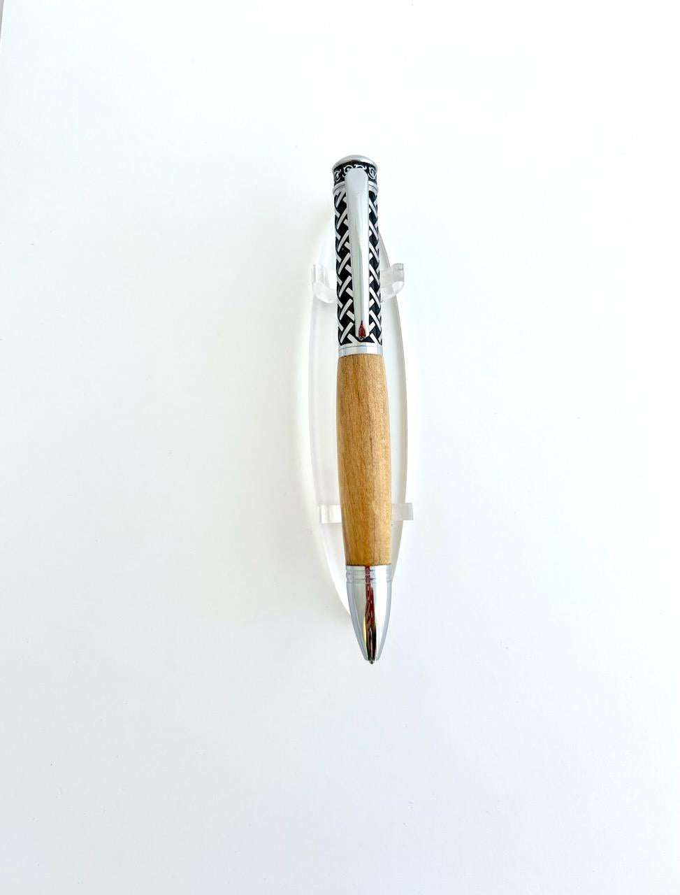 Pen - Gaelic Weave-Chrome-Spalted Birch