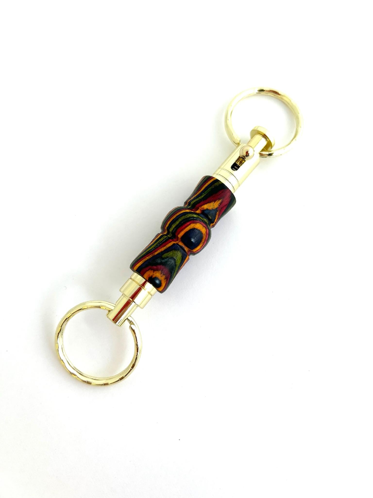 Key Ring Bolt Action Oasis Spectraply – Whimsical Woodworking