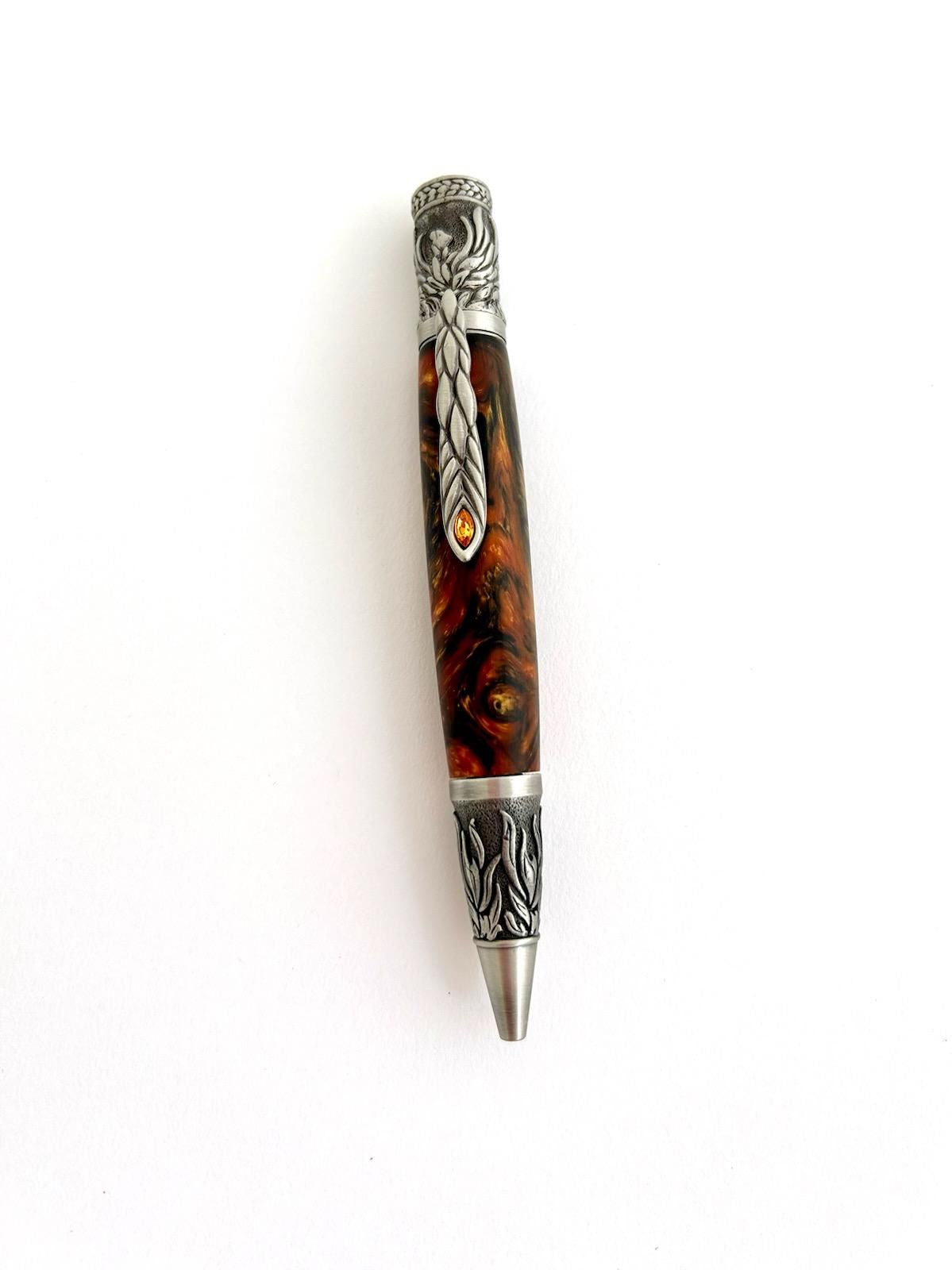 Special Order Pen - Phoenix Rising Antique Pewter