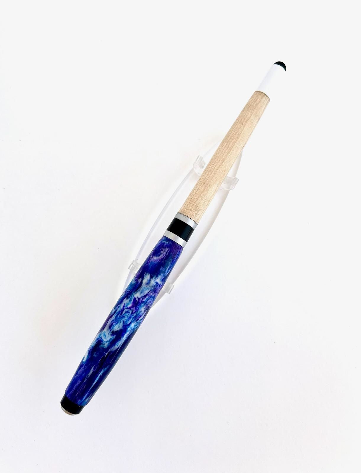 Pen - Pool Cue Maple and Diamond Cast Acrylic