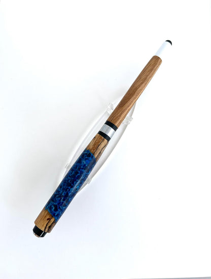 Pen - Pool Cue Hybrid Spalted Hackberry and White Oak