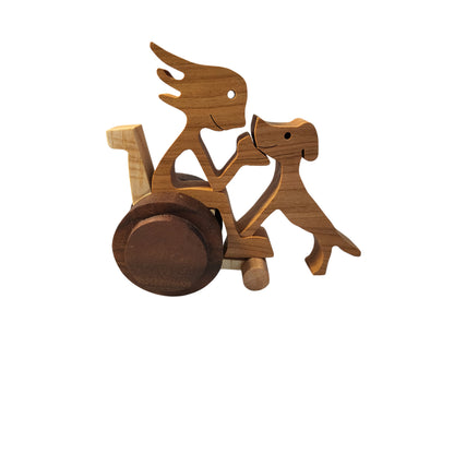 Rolling Buddy Figures-Cherry and Walnut