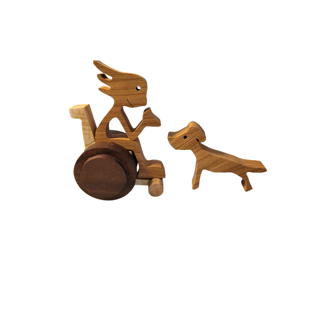 Rolling Buddy Figures-Cherry and Walnut