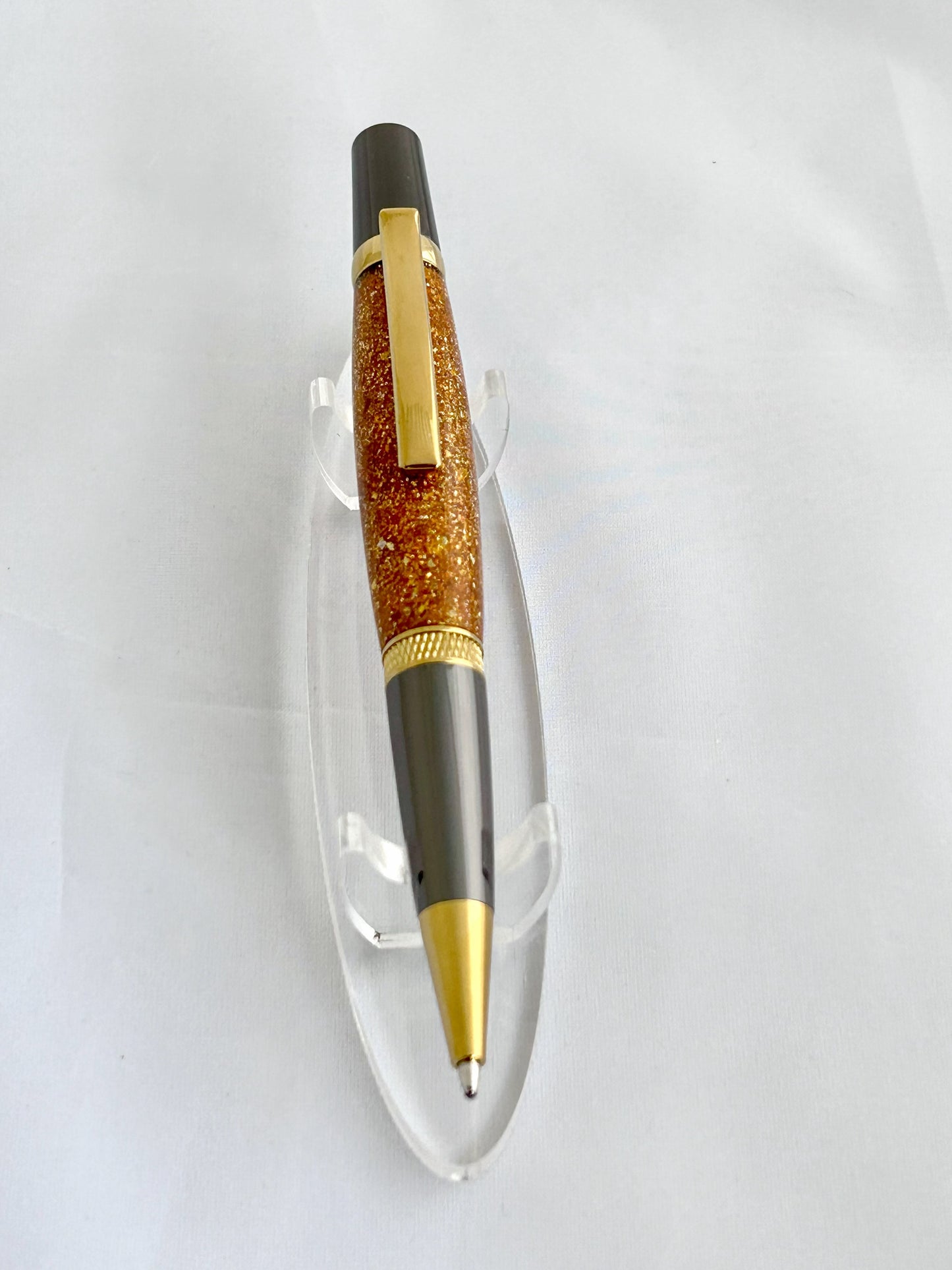 Pen - Diamond Knurl Gold Glitz