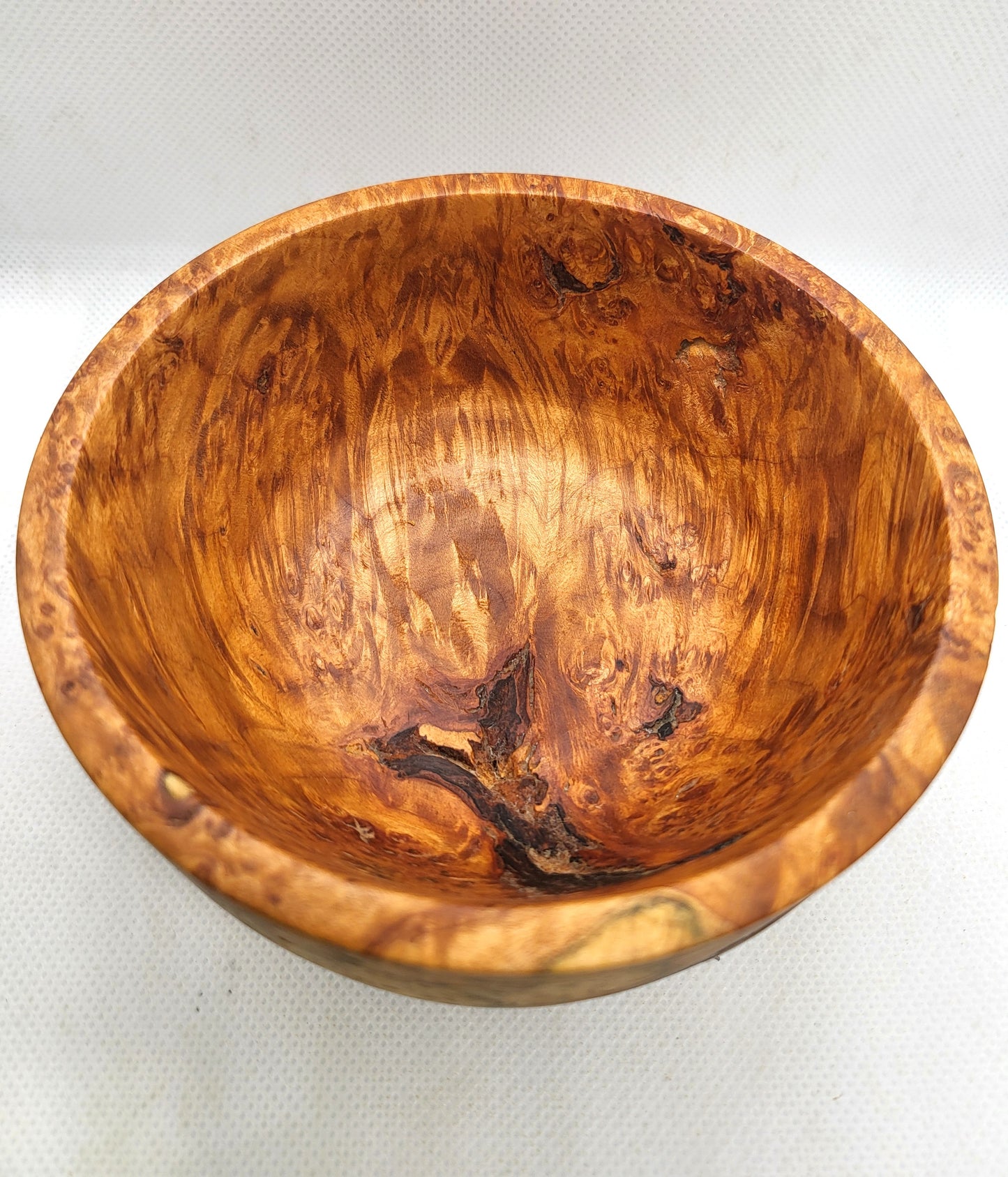 Lidded Bowl - Maple Burl bowl and Maple Burl cap lid