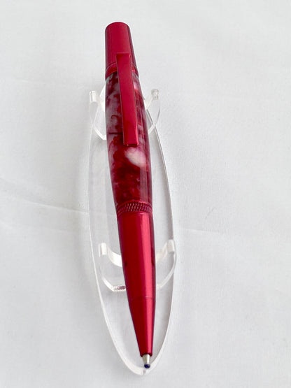Pen - Diamond Knurl Red Titanium
