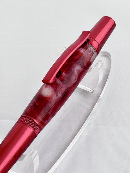 Pen - Diamond Knurl Red Titanium