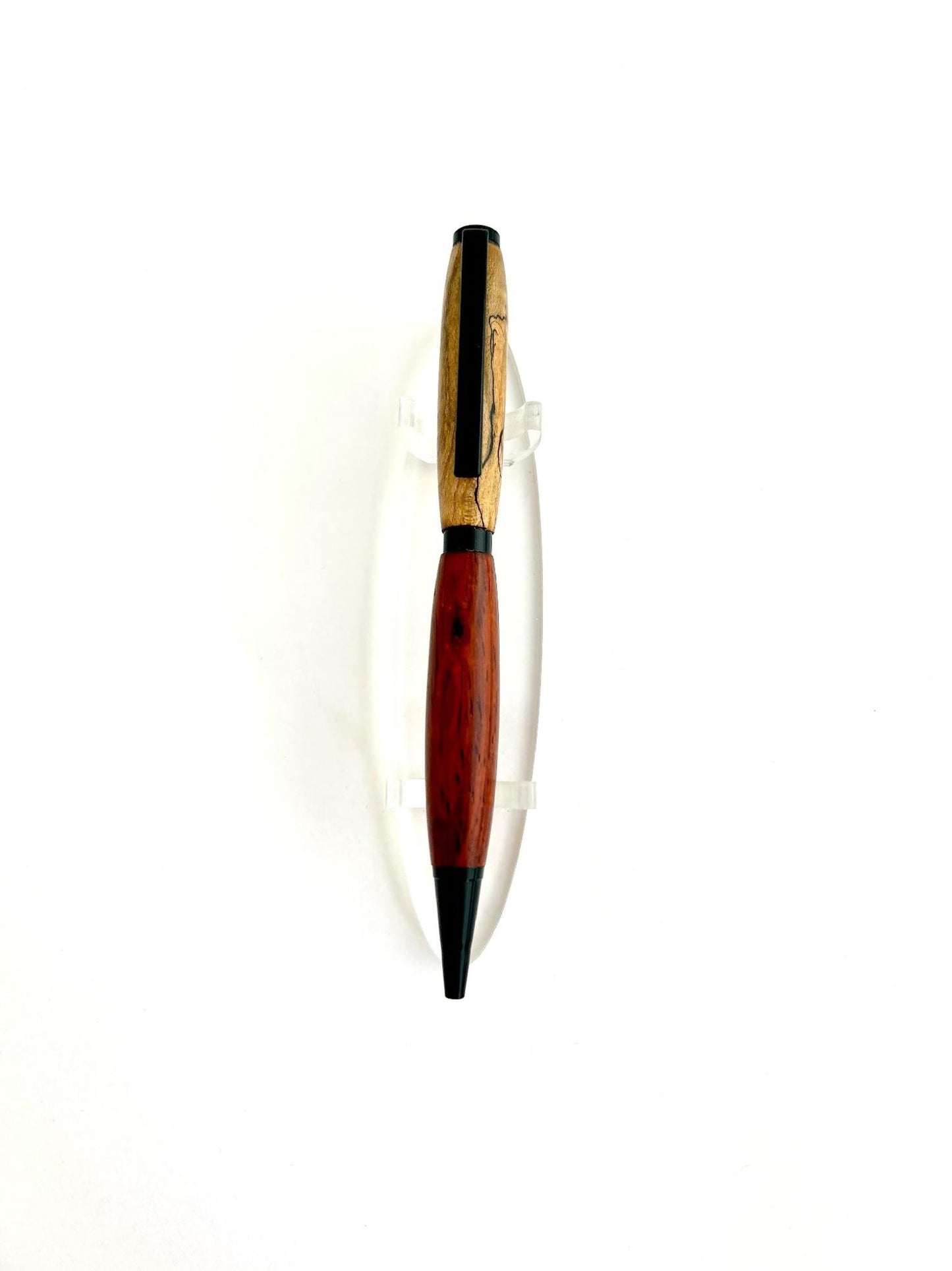 Pen - Slim Spalted Maple Burl and Cocobolo