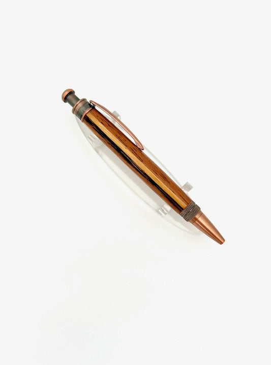 Pen - Super Click Bubinga, Osage Orange, Black Palm