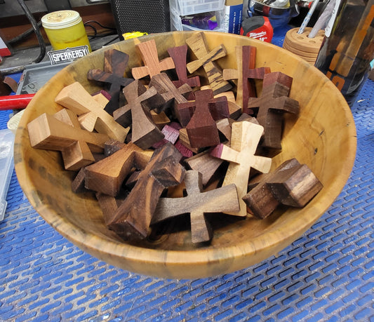 Pocket Crosses - Variety of Woods